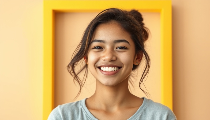 Youthful Skin Treatment image of a smiling young woman with radiant skin.