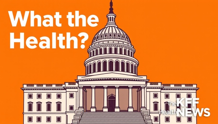 Health Agency Leadership concept with Capitol Building illustration.