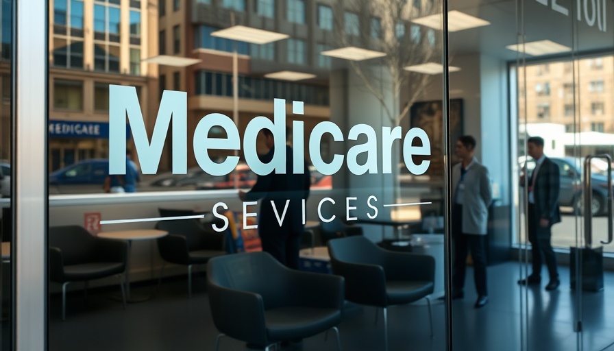 Medicare Services office reflecting street scene, Elevance anesthesia coverage.