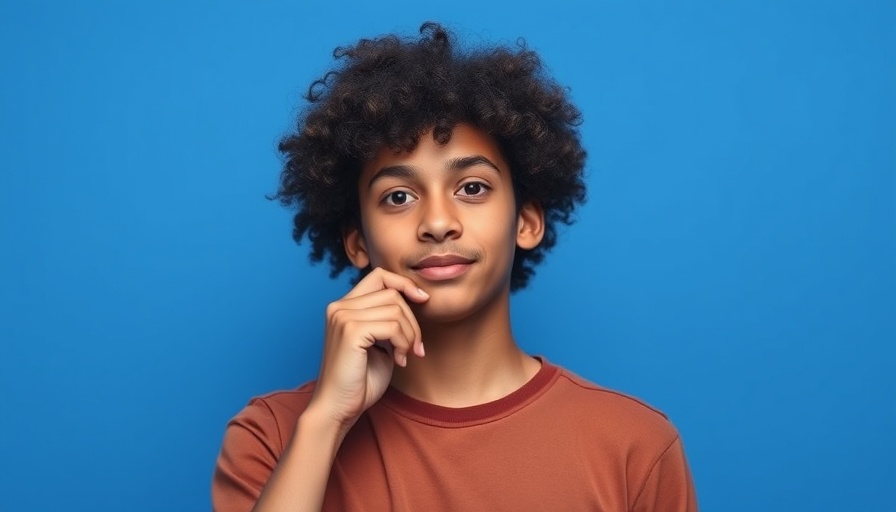 Contemplative young adult thinking in front of blue background, ChatGPT pricing
