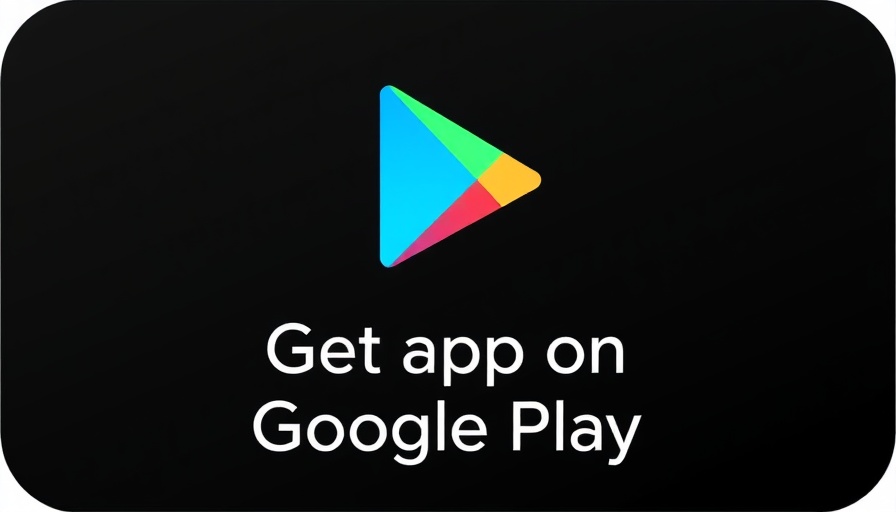 Google Play download button minimalist design
