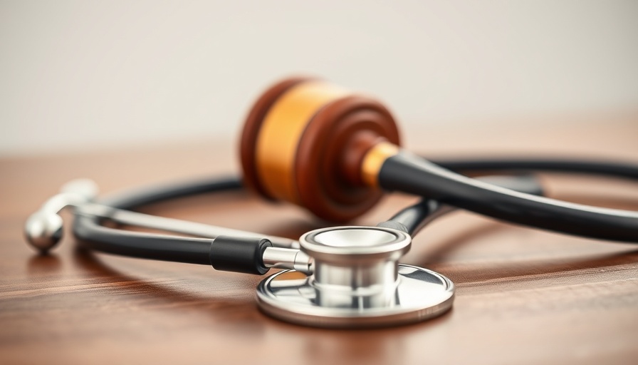 Gavel and stethoscope symbolize ACA healthcare ruling.