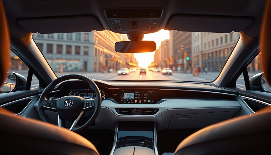 Lucid Air Pure interior with touchscreen and steering wheel