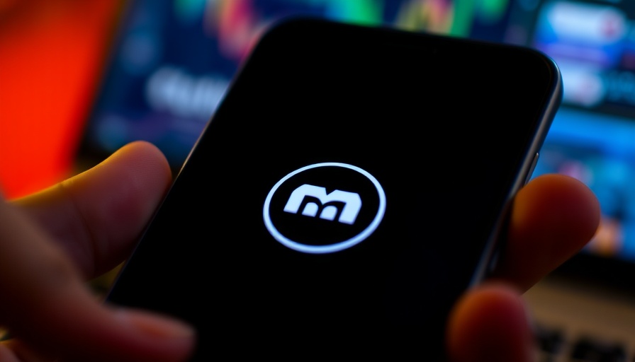 Smartphone with logo, blurred perplexity branding in background