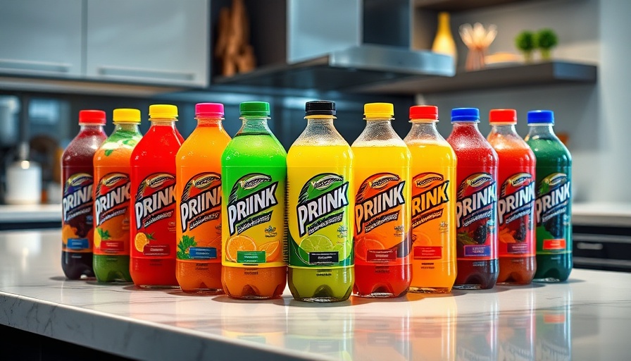 Colorful Ocean Spray drink mixes on a modern kitchen counter.