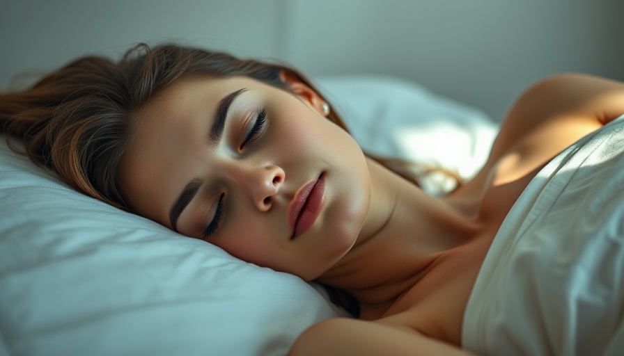 Woman peacefully sleeping, mold exposure context, tranquil setting.