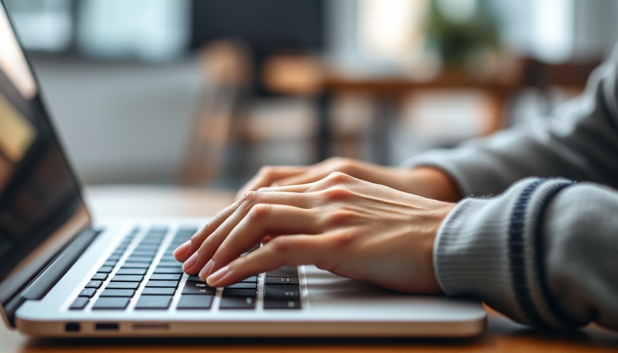 Hands typing on laptop keyboard symbolizing Obamacare challenges.