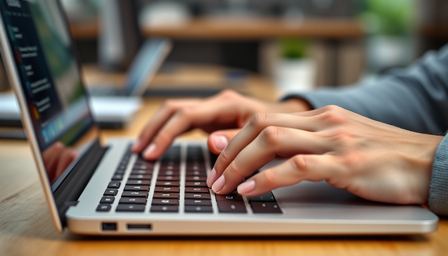 Hands typing on a laptop keyboard, related to Obamacare challenges