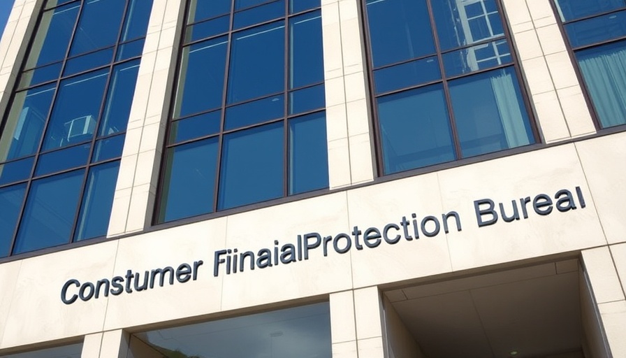 Consumer Financial Protection Bureau building on a sunny day.