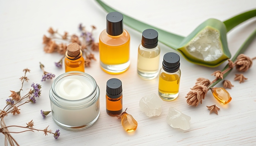DIY perfume ingredients arranged on light wooden surface.
