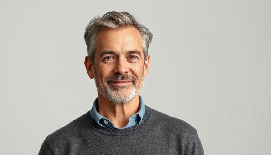Professional portrait of a man, AI chip startup context