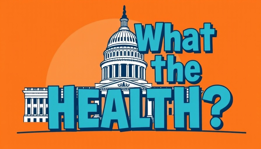 Health policy podcast cover with Capitol Building illustration.