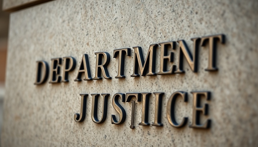Department of Justice sign illustrating healthcare fraud settlements.