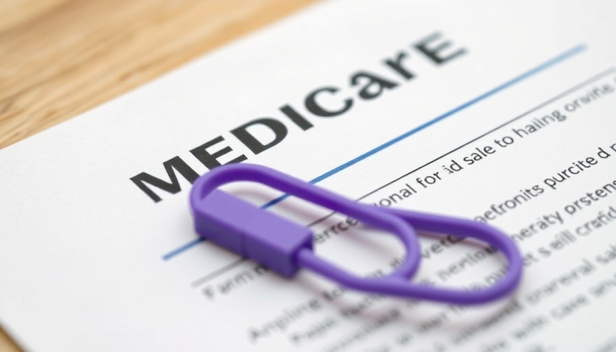 Close-up of Medicare document showing 'MEDICARE' text.