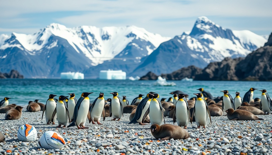 Lively scene with penguins and seals by Iceberg A23a