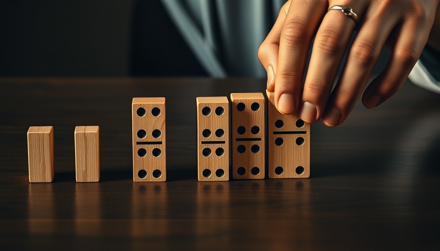OpenAI Operator controlling wooden dominoes with hands on table.