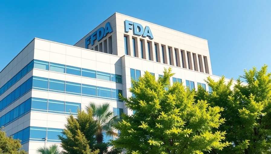 FDA headquarters sign with building backdrop, daylight view
