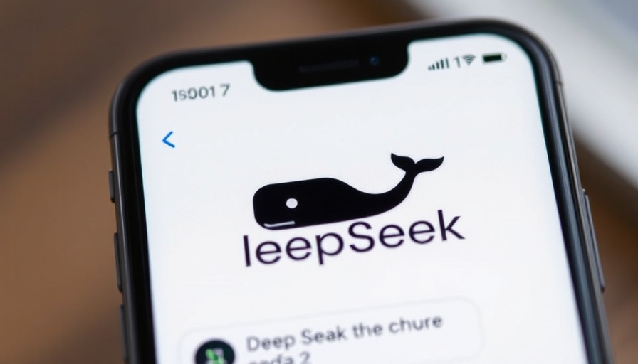 DeepSeek chat interface on smartphone screen.