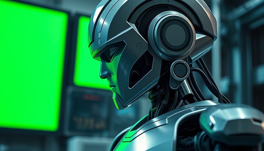 Futuristic humanoid robot showcasing advanced safety features.