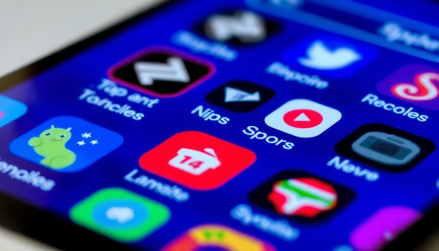 Close-up of smartphone apps with sports betting icons.