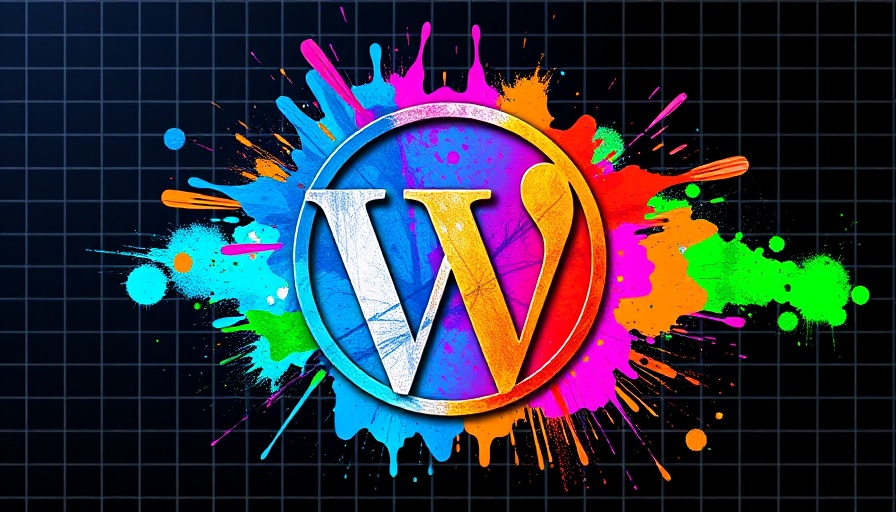 Colorful abstract WordPress logo for WordPress security theme