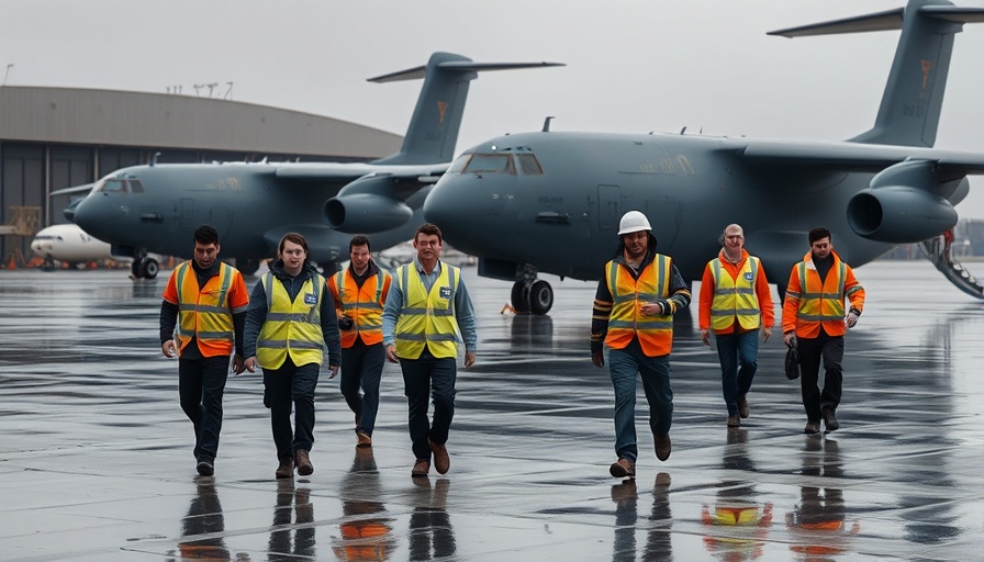 FAA leadership overseeing aircraft maintenance on runway.
