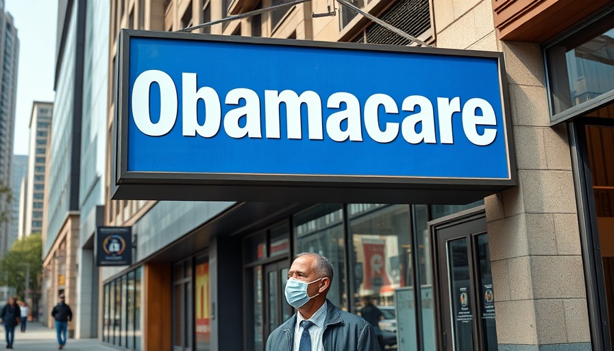 Obamacare sign with person, ACA claims denial context.