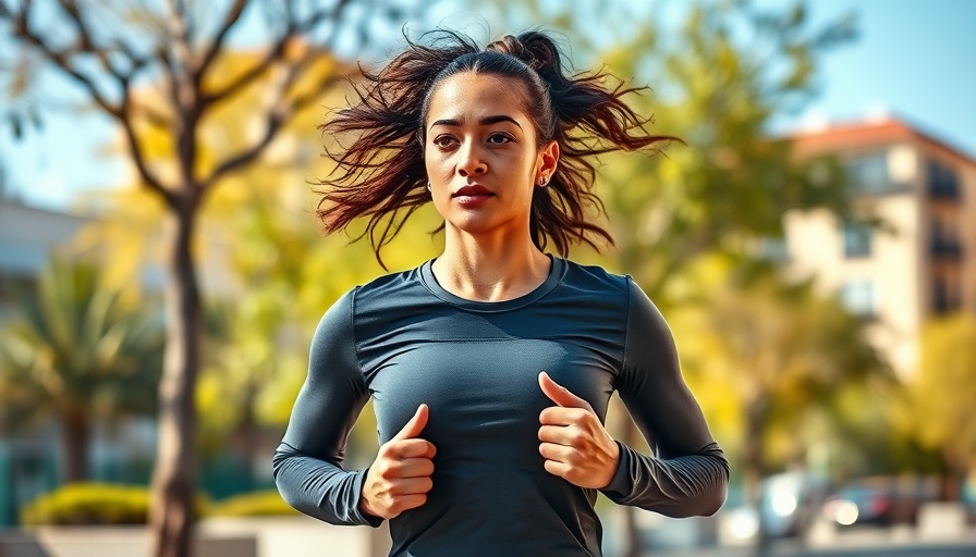 Beginner running tips illustrated by woman jogging in urban setting.