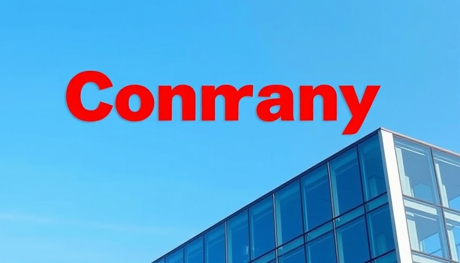 Modern building facade with company logo related to 340B program