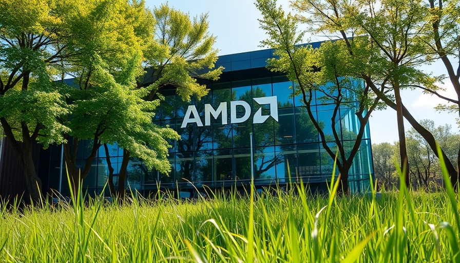 AMD building exterior with logo, related to data center GPUs.