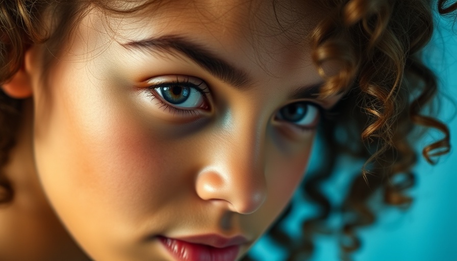 Close-up of woman focusing on her eyebrows with soft lighting.