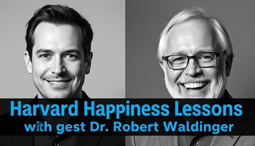 Portraits for Harvard Happiness Lessons featuring Dr. Robert Waldinger.