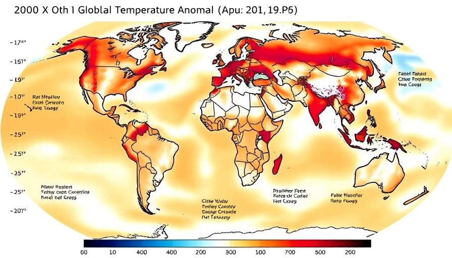 Global map showing warmest January temperature anomalies.