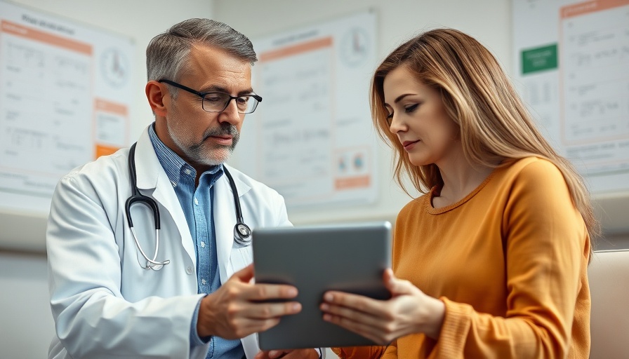 AI in healthcare: Doctor consulting with patient using a tablet