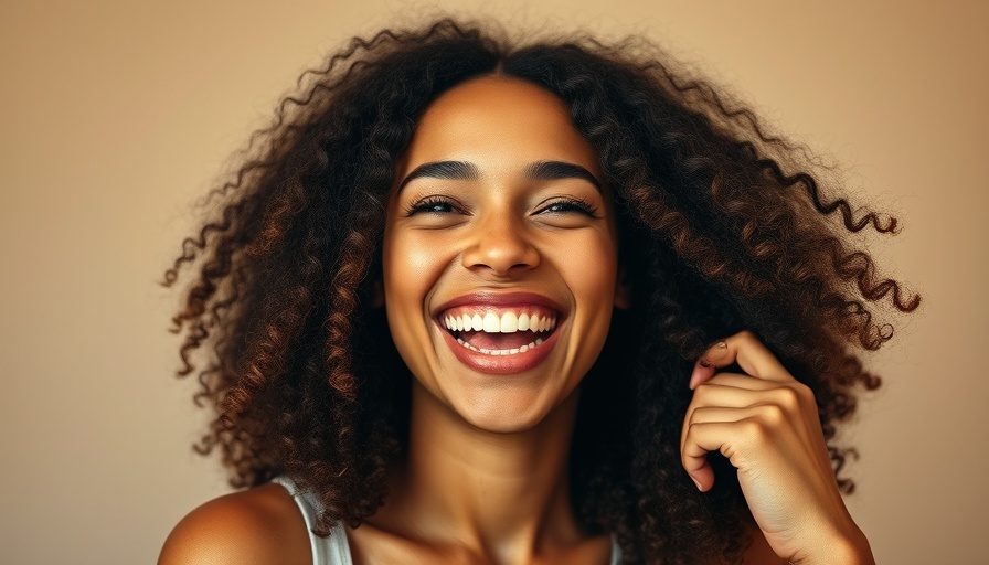 Joyful woman showcasing haircare benefits of rosehip oil.