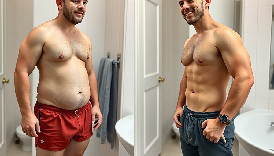 Weight loss transformation, impressive body results.