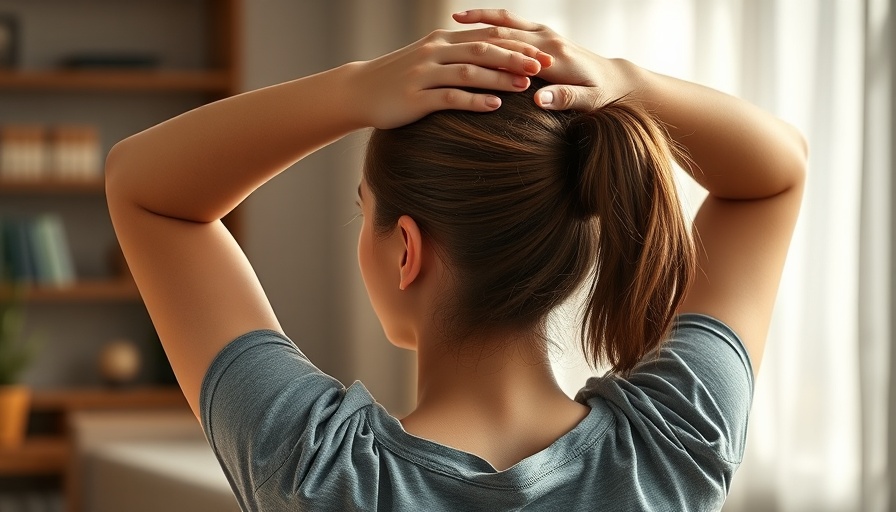 Energy-boosting stretches: Young woman stretching indoors, natural light