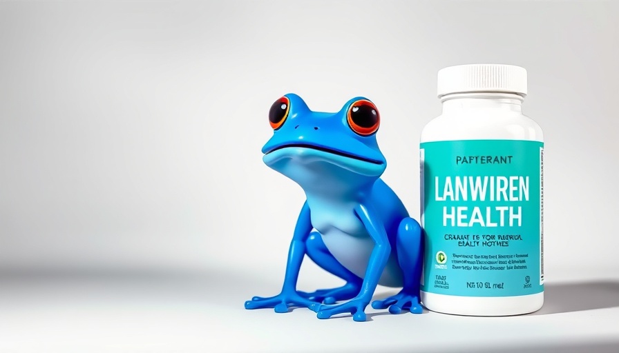 Blue Toad supplement for neurological health with vibrant cartoon frog logo.