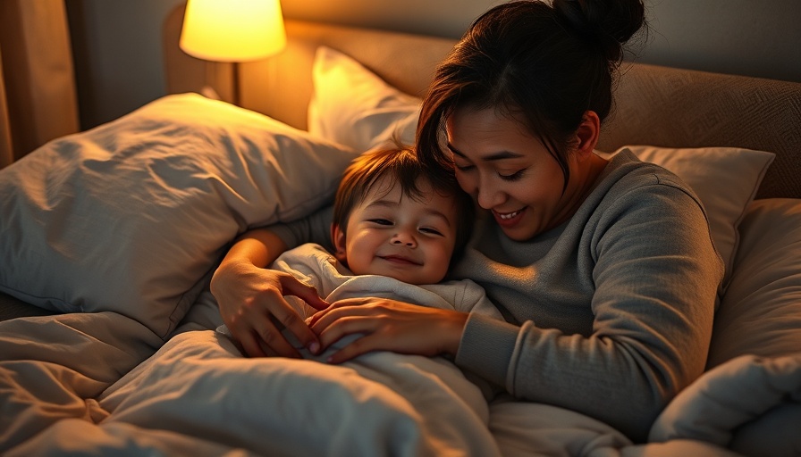 Child sleep tips: Parent tucking child in bed warmly.