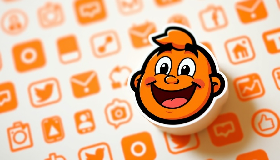 Vibrant cartoon logo symbolizing AI-powered search technology.
