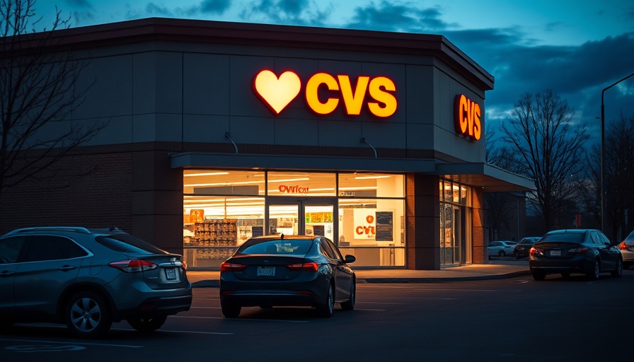 CVS pharmacy storefront at dusk, highlighting CVS 2024 profits.