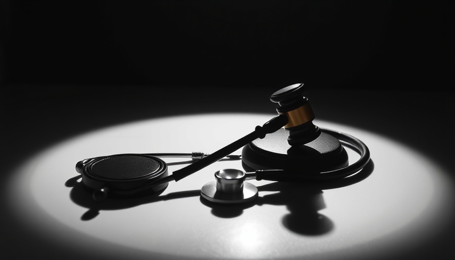 Silhouetted gavel and stethoscope symbolizing healthcare executive orders.
