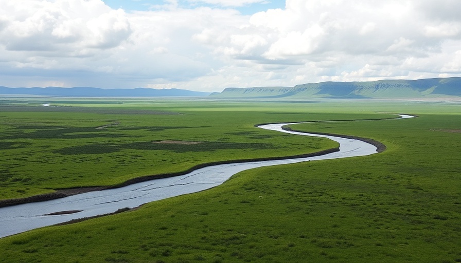 Expansive Alaskan tundra showcasing climate crisis impact.