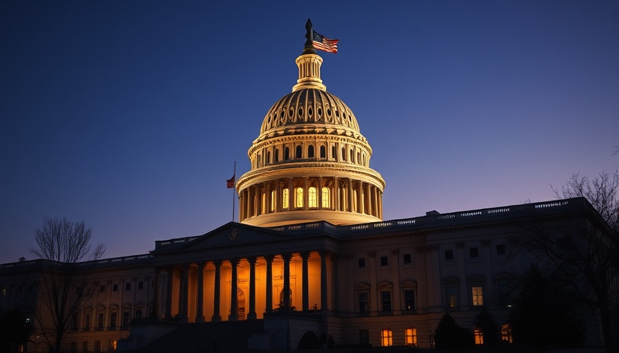 US Capitol building at dusk symbolizing GOP cuts Medicaid impact.