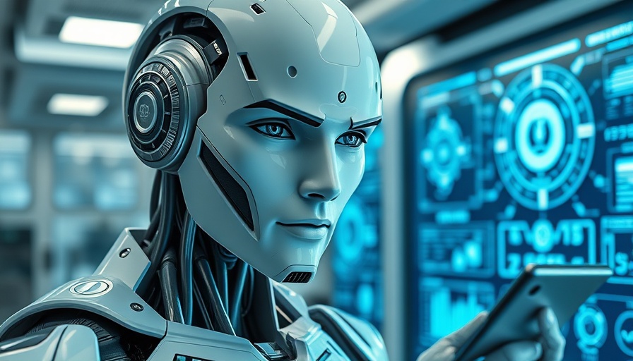 Futuristic robot analyzing data, AI Reasoning Models Benchmark.