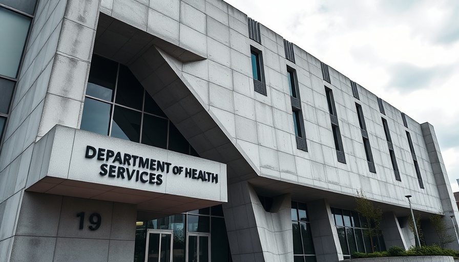 Department of Health and Human Services building related to ACA navigator funding cuts.