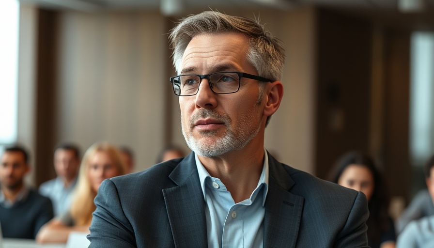 Middle-aged man discussing COVID-19 Contrarians' Impact on Public Health.