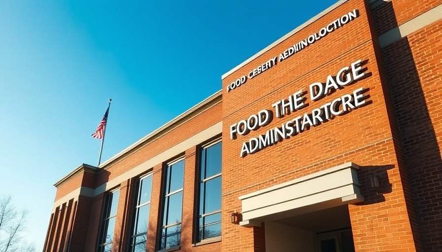 FDA building exterior under a blue sky, highlighting FDA job cuts impact.