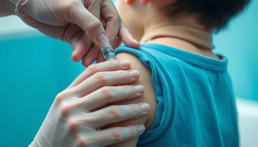 Child receiving vaccine shot for Texas measles outbreak