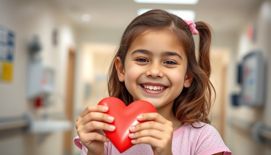 Child at cardiology visit holding heart, questions to ask.